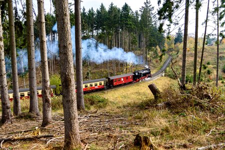 Historically brocken railway steam railway photo