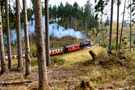 Historically brocken railway steam railway