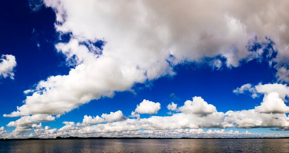Sky clouds lake