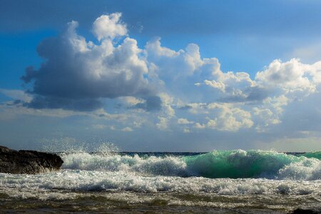Clouds landscape sea
