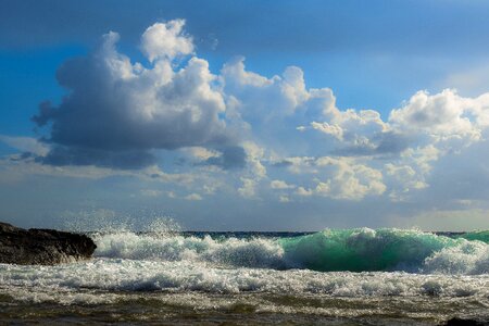 Clouds landscape sea photo