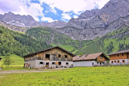 Wood farm landscape photo