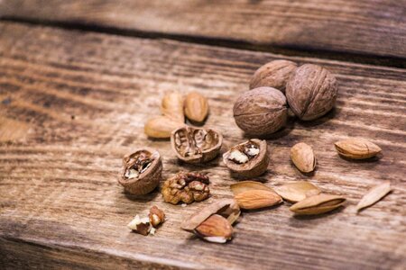 Almond walnuts still life