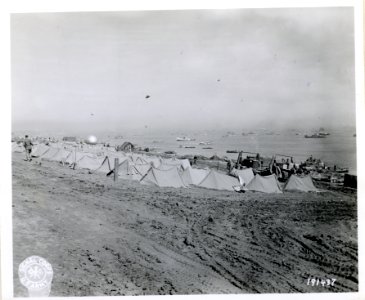 SC 191437 - Yanks are at home in their pup tents on one of…