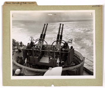 Aboard a Coast Guard-manned assault transport somewhere in… photo