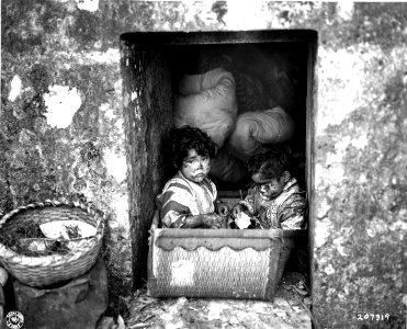 SC 207319 - These Jap children were found in a tomb about …