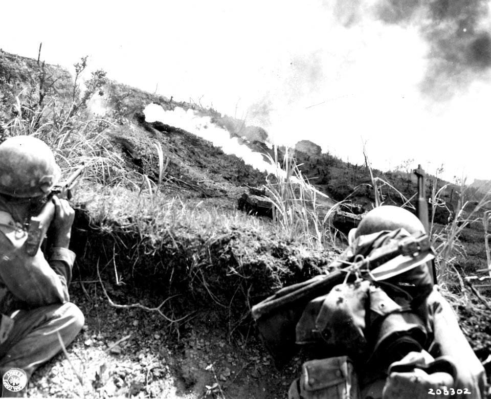 SC 208302 - Flame throwing tank of 7th Infantry Division b…