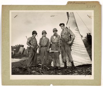 These four Coast Guard invaders served aboard one of 12 Co…