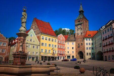 Building historic center landsberg photo