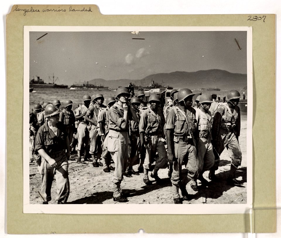 Sengalese tribesmen, fierce fighting units of the French A…