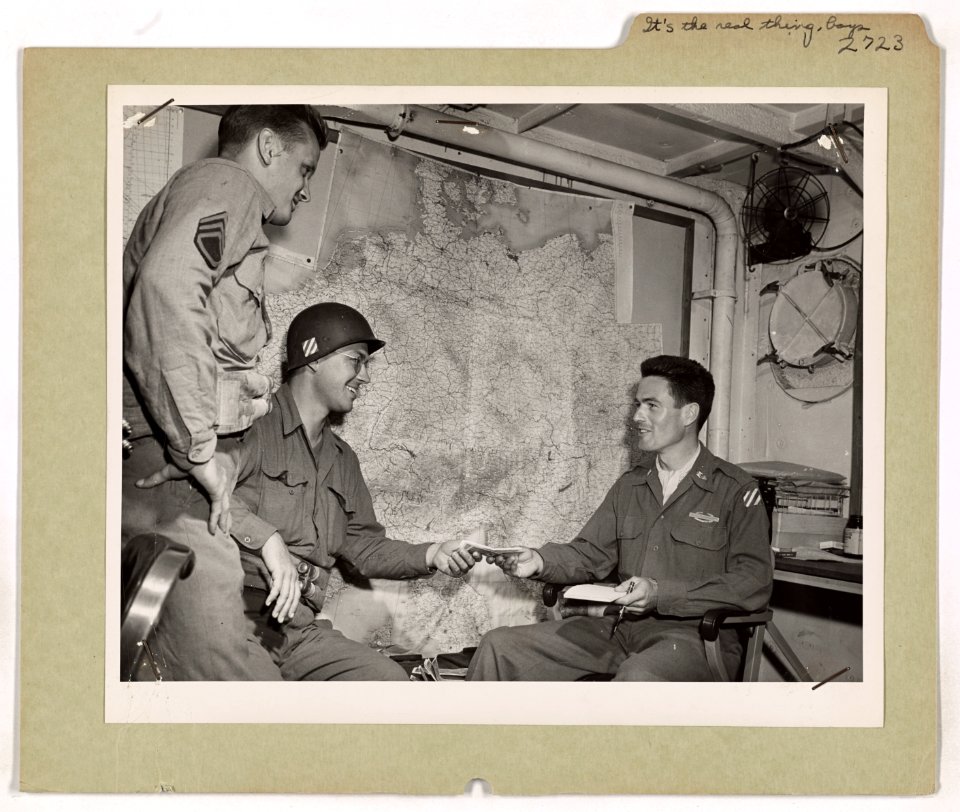 Allied soldiers know it's the real thing with they receive…