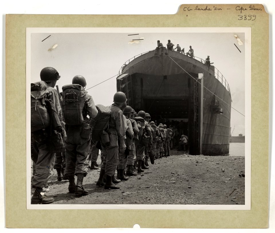 Somewhere in the South Pacific where American amphibious f…