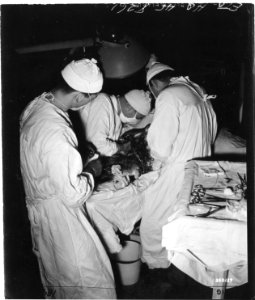 SC 350129 - Surgical team of the 3rd Platoon, 49th Field H…