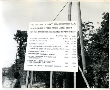 SC 191736 - This Yank reads table of crimes and fines for …