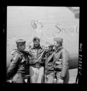 Snow White, a B-24 bomber of the 9th Air Force at a forwar…