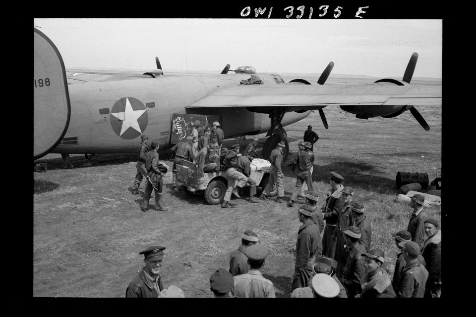 Bomber crews of the U.S. Army 9th Air Force are being give…