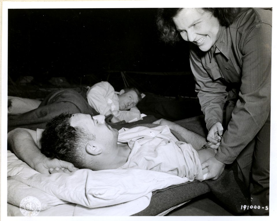 SC 191000-S - In an evacuation hospital in Normandy, Franc…