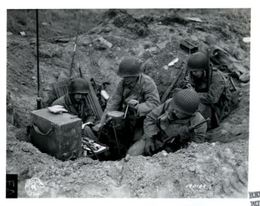 SC 190124-S - Somewhere in France, members of a shore fire…