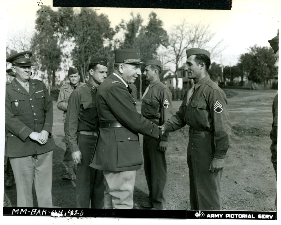 Algiers, North Africa. One of the American NCO instructors…