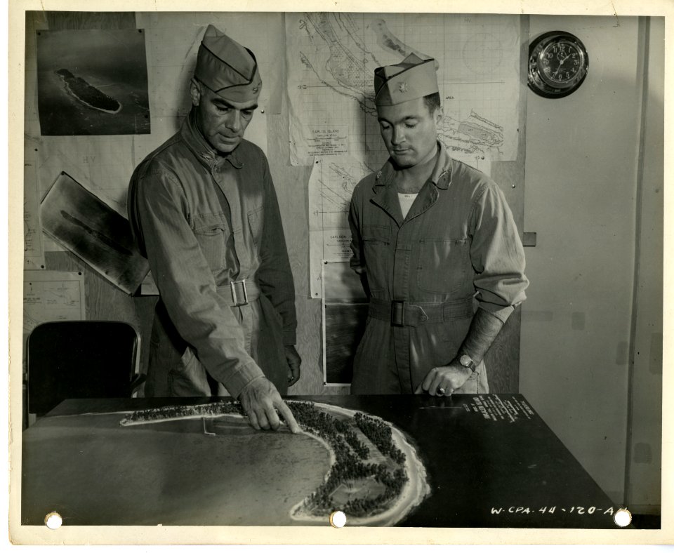 Lt. Col. [illegible]ard P. Smith and Col. Wayne C. Zimmerm…