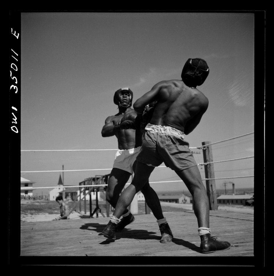 Daniel Field, Georgia. Air Service Command. A boxing match…