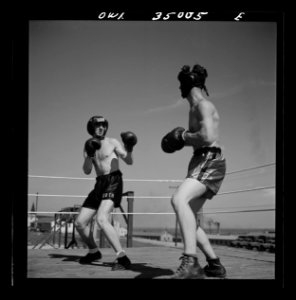 Daniel Field, Georgia. Air Service Command. A boxing match…