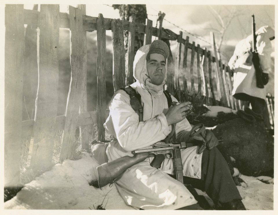 Sgt. Leslie Caraway, Nixon, Texas, no. 1 man of patrol, st…