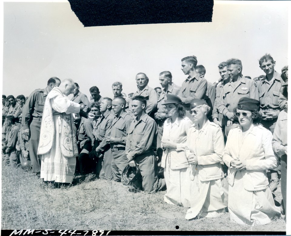 Archbishop Francis J. Spellman, military vicar of the Unit…