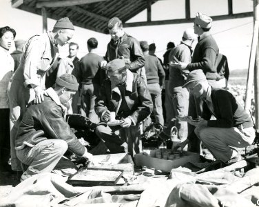While still on alert duty, these men of the 16th Fighter S…