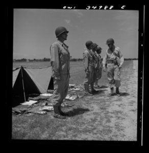 Daniel Field, Georgia. Air Service Command. Officer inspec…
