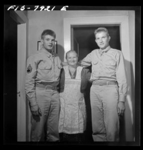 Washington, D.C. Sergeant George Camblair with his mother …