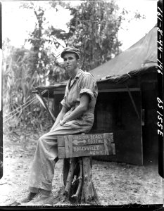 SC 190526 - Lt. Thomas M. Ammons, Richmond, Va., straddles… photo