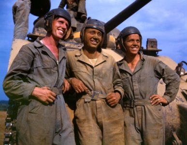 Crew of an M4 tank at Ft. Knox, Ky., June, 1942.