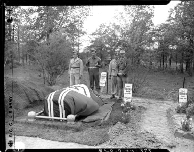 Funeral of Richard Jasker, German prisoner of war, who die…