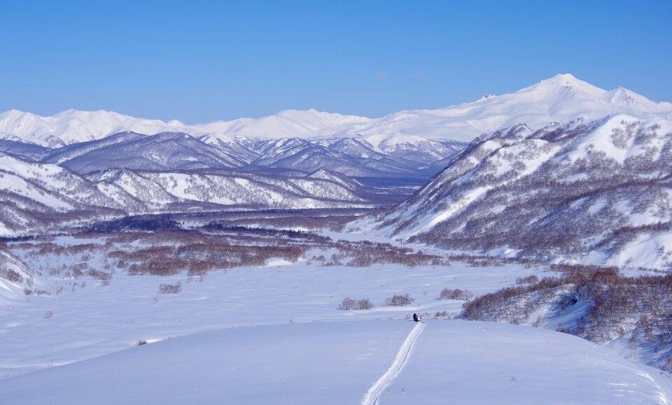 Valley snowmobile forest