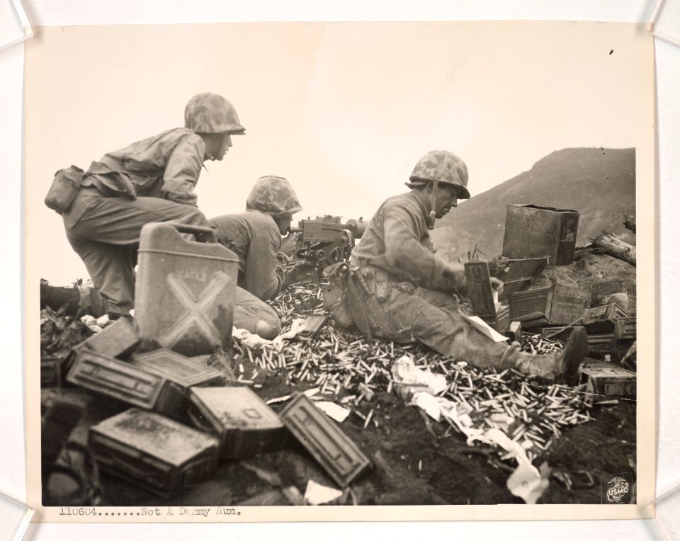 These Marines of the Fifth Division never saw as much bras…