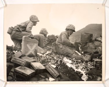 These Marines of the Fifth Division never saw as much bras…