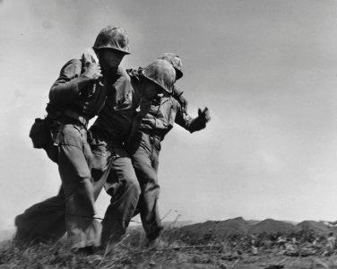 This Fifth Division Marine was fighting in the front lines… photo