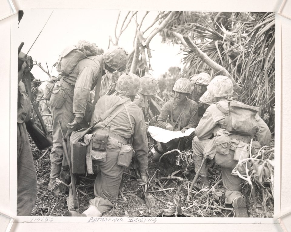 February 20, 1945: Lieutenant R.A. Tilghman of F Co., 2nd …