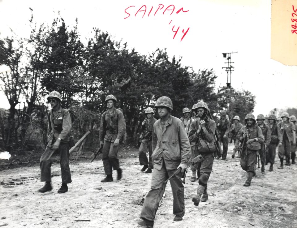 Marines of 2nd Regiment, 2nd Marine Division, come off of …