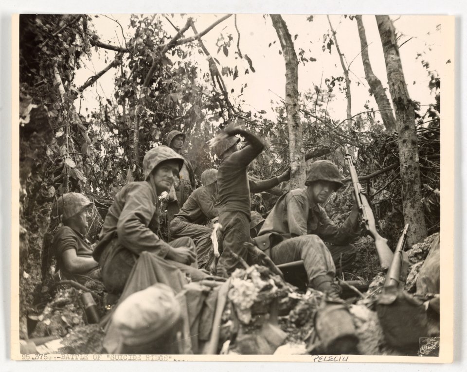 Marines using rifle grenades, throwing hand grenades and "…