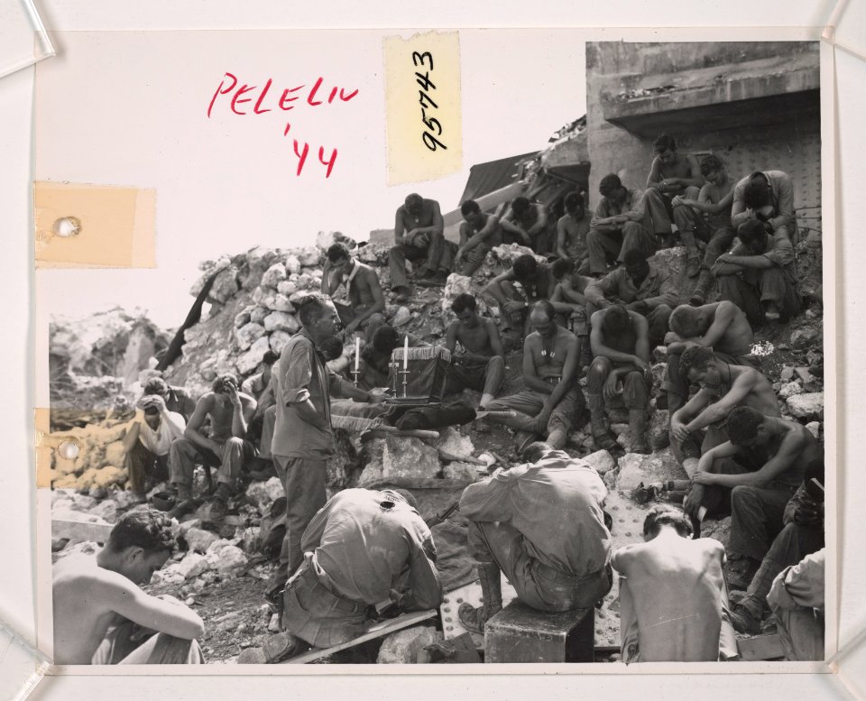 Peleliu: Protestant Chaplain Rufus W. Oakley, of Milledgev…