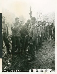 Chaplain Capt. Donald C. Bissinger gives sermon to America…