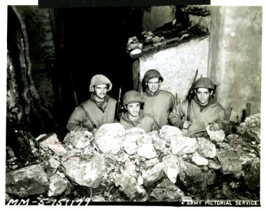 Four soldiers, two sets of brothers, in Venafro, Italy, De… photo