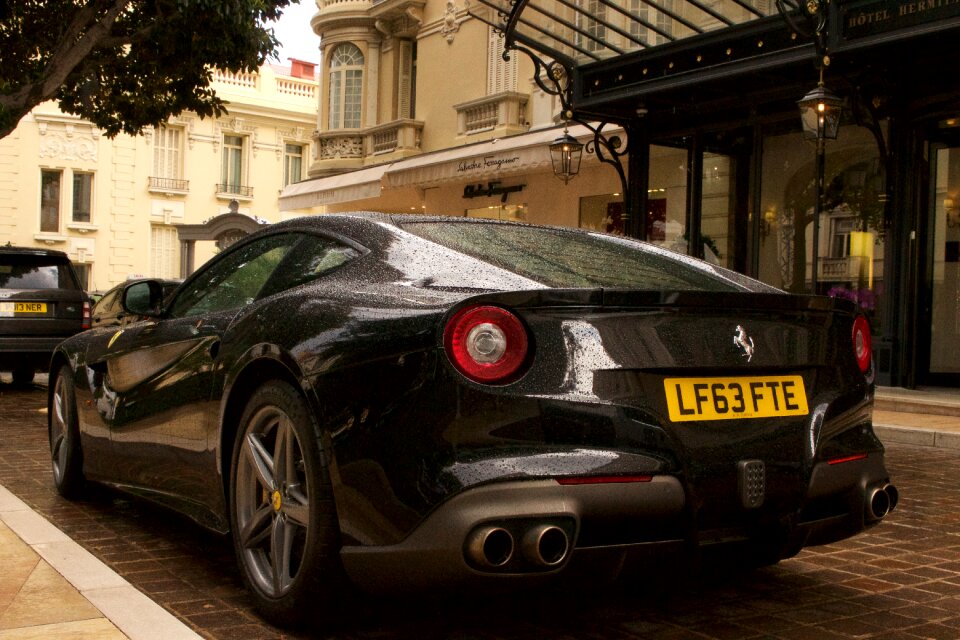 Luxury road ferrari