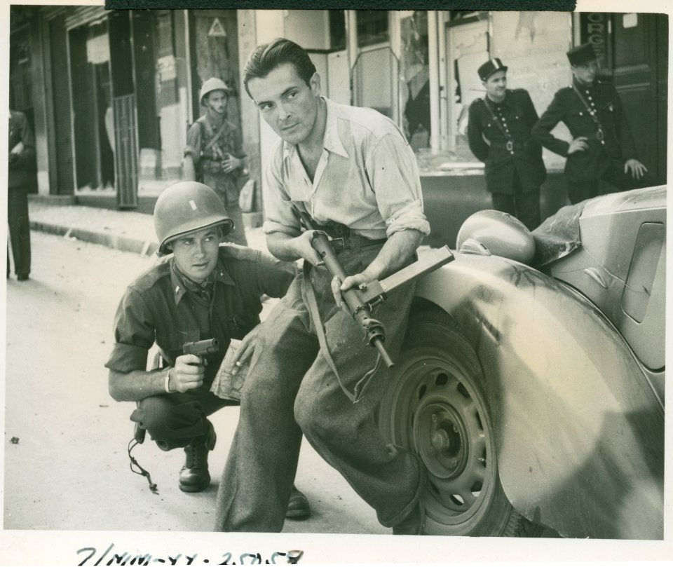 Lt. Edwin E. Dowell, Portland Ore., and French Partisan wa…