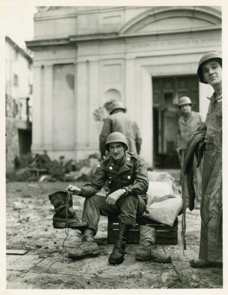 PFC. Leonard Starfield, Warren, Ar., of the 363rd Infantry…