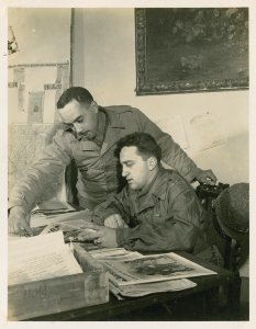 L to R: Sgt. R. Henry and Capt. Birleffi, both of Public R…