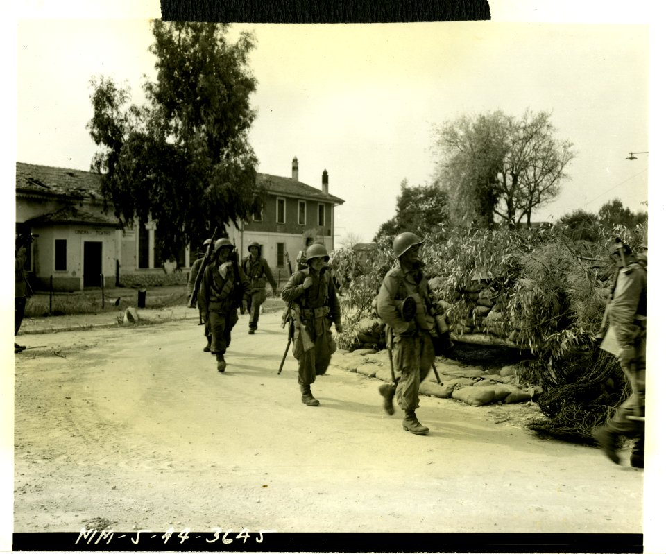 American soldiers return from a successful mission into en…
