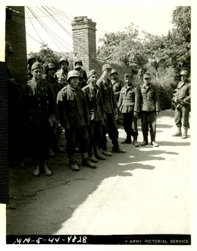 German prisoners taken when Americans pushed an all-out at…